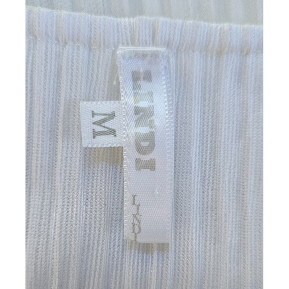 LINDI Women's Blouse Medium Accordian Pleats Textured Artistic Statement Piece - Picture 5 of 6